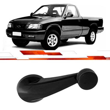 Imagem de Manivela Vidro Plastico Preto S10 Blazer Porta Dianteira Traseira Serve Lado Direito Lado Esquerdo