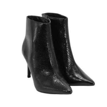 Imagem de Bota My Shoes Salto Alto Preto Crystal