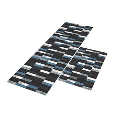 Imagem de Tapete Passadeira de Cozinha Iris 120x40 + Capacho 60x40