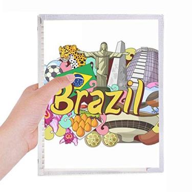 Imagem de Caderno de grafite Oscar Niemeyer Brasil com folhas soltas diário recarregável