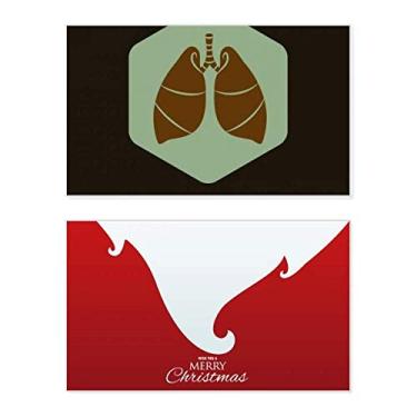 Imagem de Órgãos pulmões órgãos comemorativos feriado Feliz Natal Cartão de parabéns Mensagem de Natal