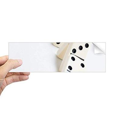 Imagem de DIYthinker Pai Gow Domino Gambling Foto Retangular Para-choque Adesivo Janela Decalque