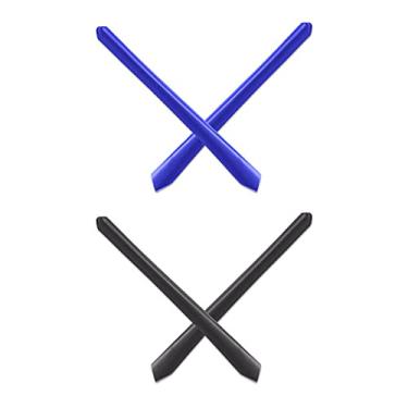 Imagem de Mryok 2 pares de meias de substituição para óculos Oakley Crosslink Zero OX8076 - Azul e preto