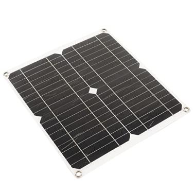 Imagem de Kit de painel solar, painel solar, silicone monocristalino à prova d'água, alto desempenho para trailer, carro, barco, reboque 20 W 18 V (10A)