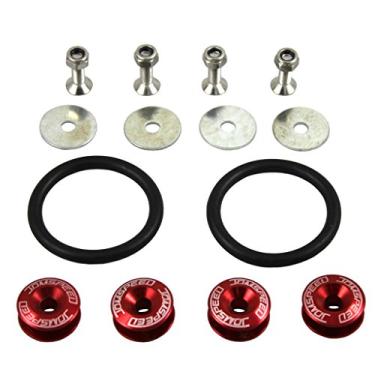Imagem de JDMSPEED Kit de fixação de liberação rápida para porta-malas CNC universal vermelho