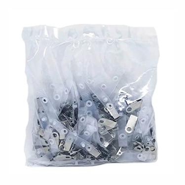 Imagem de Jacaré para Crachá Clips com Alca Leitosa 100un