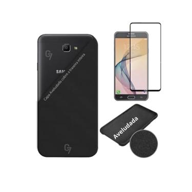 Imagem de KIT Para Galaxy J7 Prime Capa Aveludada + Película 3D (Tela 5.5)