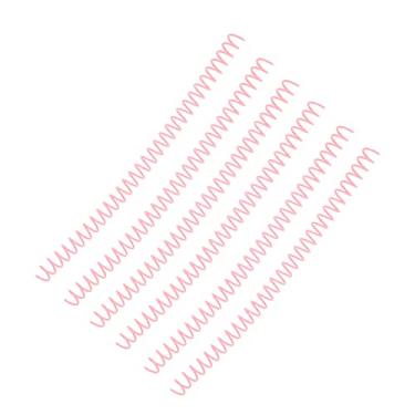 Imagem de Pente para Encadernação de Folhas, Bobina de Encadernação Em Espiral de Plástico Com 30 Furos de Grande Capacidade para Páginas (Rosa)