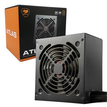 Imagem de Fonte Gamer 650W Cougar Atlas 650, 80 Plus Bronze, PFC Ativo, Silenciosa, Preta - 31AT065007P01