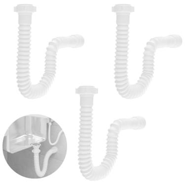 Imagem de Sifão Sanfonado Universal 81cm Branco | Astra | Kit C/ 3 Un