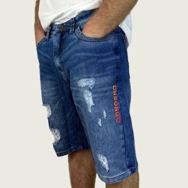 Imagem de Bermuda Jeans Onbongo Silk Azul - Masculina