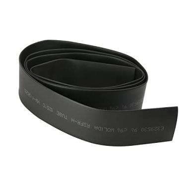 Imagem de Bettomshin 1 peça de conduíte de tubo termorretrátil PE de 2 cm de diâmetro de 9 m de comprimento de tubo isolado proporção de envoltório de tubo 2: 1 manga de cabo elétrico para proteção de isolamento de longa duração, preto