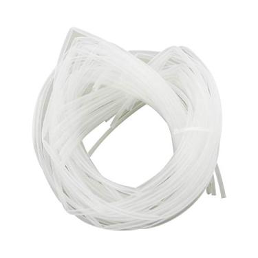 Imagem de Bettomshin Tubo termorretrátil PE conduíte de 0,5 cm de diâmetro de 16,4 pés de comprimento tubo isolado relação de envoltório de tubo 2: 1 manga de cabo elétrico para proteção de isolamento de longa duração transparente 5 peças