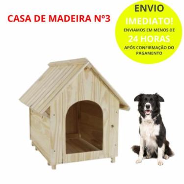 Imagem de Casa Casinha De Madeira De Pinus Para Cachorros(Cães) Nº3 - Madeira Pi