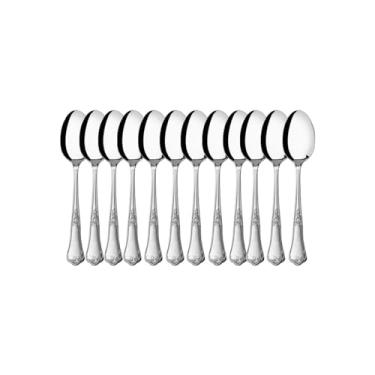 Imagem de Kit 12 Colheres de Sobremesa Hercules Classique Aço Inox 493-004P