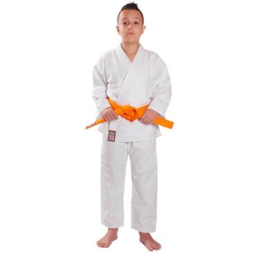Imagem de Kimono Karatê Brim Reforçado, Infantil, Branco, Haganah, M00