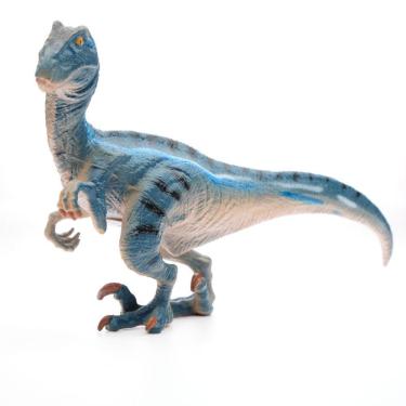 Imagem de Figura de dinossauro Velociraptor de 24 cm de plástico para crianças a partir de 3 anos