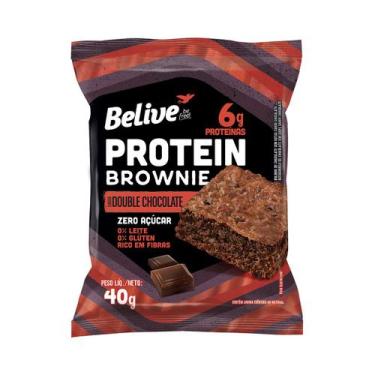 Imagem de Brownie Protein Sem Glúten Zero Açúcar  Double Chocolate  Com 10 Unida