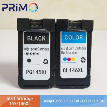 Imagem de Cartuchos de tinta compatíveis para Canon  145XL  146XL  PG145  CL146 XL  Pixma MG2410  MG2510