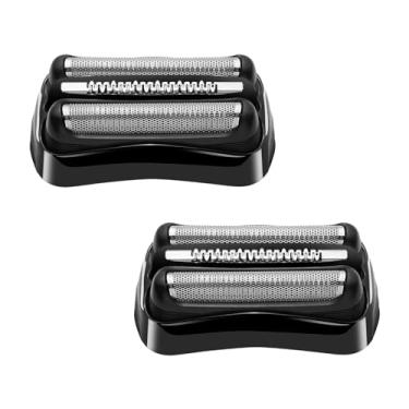 Imagem de Pacote com 2 cabeças de substituição da série 3 21B compatíveis com Braun S3 21b 3010s, 3040s, 5409, etc