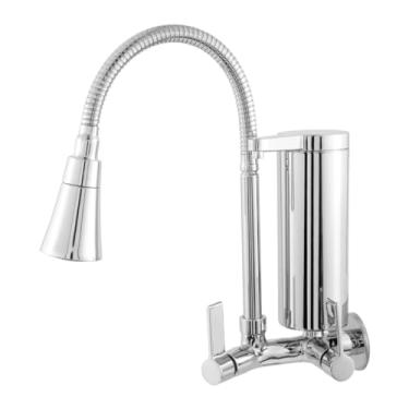 Imagem de Torneira Gourmet Filtro Cozinha Luxo Parede 1/4 De Volta CROMADO