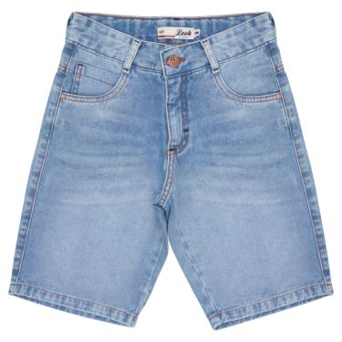 Imagem de Infantil - Bermuda Juvenil Look Jeans Algodão Jeans  menino
