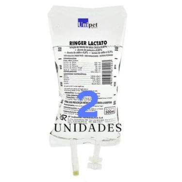 Imagem de 2 UN RINGER LACTATO 500 ML JP UNIPET