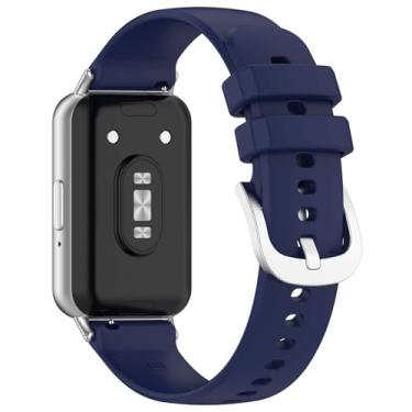 Imagem de Pulseira Silicone Classica LTIMPORTS, compativel com Galaxy Fit 3 Sm-R390 (Azul-Marinho)