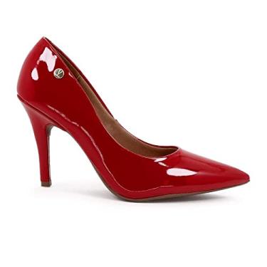 Imagem de Sapato Feminino Vizzano Scarpin Salto Fino Alto Vermelho 36