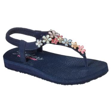 Imagem de Skechers Margarida feminina de vidro de meditação, Azul-marinho multi, 11