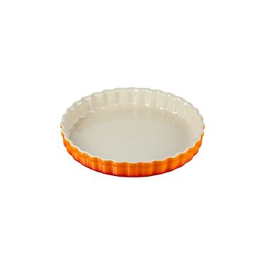 Imagem de Le Creuset Travessa Redonda Canelada 28cm Heritage Laranja