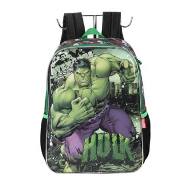 Imagem de Mochila Costas Escolar Disney Vingadores Hulk Licenciada - Verde