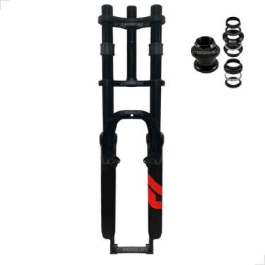 Imagem de Amortecedor Bike Aro 26 Standard 2 Andar Gordo 21,1mm Aço + Caixa de D