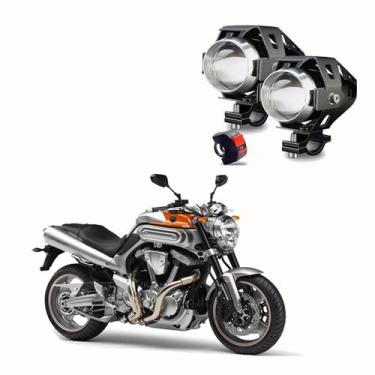 Imagem de Kit Led Farol Milha Moto Yamaha MT 01 1670CC 2005 2006 2007 2008 2009 