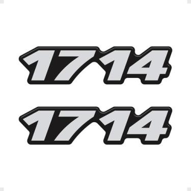 Imagem de Par Adesivos 1714 Caminhão Mb Mercedes Resinado - Generico - SPORTINOX
