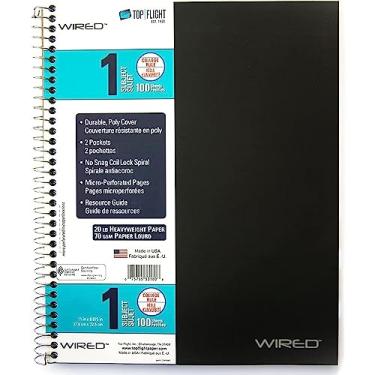 Imagem de Top Flight Caderno com fio para 1 objeto, 100 folhas