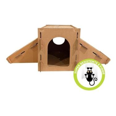 Imagem de Arranhador Toca Para Gatos Super Resistente Com 2 Rampas - Viu Pet, Br