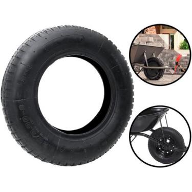 Imagem de Pneu 2 Lonas 3,25x8 Para Carrinho de Mão Carriola Tipo Tubo de Nylon A