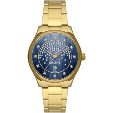 Imagem de Relógio Orient Feminino Dourado Original Prova d Água Fgss1241 D1kx