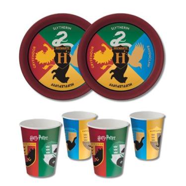 Imagem de Kit Festa Pratos e Copos para Aniversário Comemoração - Harry Potter -