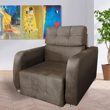 Imagem de Poltrona Reclinavel Sala De Estar Safira Amamentação - Beatriz Decor, 