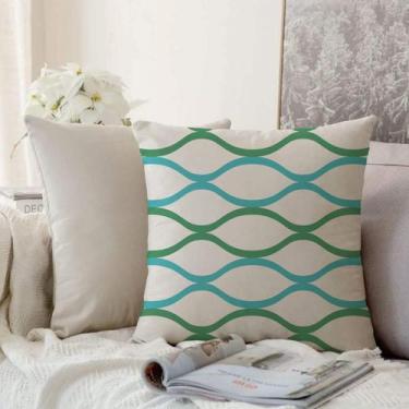 Imagem de Almofada Algodão Estampada Valentine 40x40cm Jade - FASTLAR