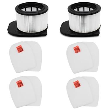 Imagem de LANROON IZ862H Filtro para aspirador sem fio Shark IZ862H Stratos, adequado para Shark IZ840 série IZ800 peças de aspirador XPSMFIZ700and XFFKIZ700, pacote com 2 filtros HEPA 4 kits de filtro de