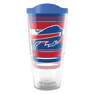 Imagem de Tervis NFL Buffalo Bills - Hype Stripes Made in USA Copo de viagem com isolamento térmico de parede dupla mantém as bebidas frias e quentes, 680 g, clássico