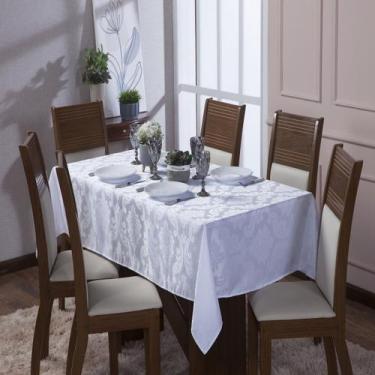 Imagem de Toalha de Mesa Luxo Tecido Jacquard  04 Lugares 1,35x1,35 Quadrada - C
