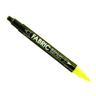 Imagem de Uchida Marcador de pincel e bola de tecido Marvy 122-C-F5, amarelo fluorescente
