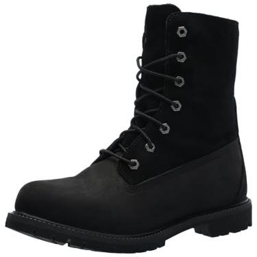 Imagem de Timberland Bota feminina autêntica impermeável com forro médio quente, Preto - novo 2024, 7
