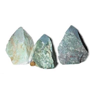 Imagem de 10 Quartzo Verde Pedra Pé e Bico Serrado 1 a 2Kg Tipo B - CristaisdeCu