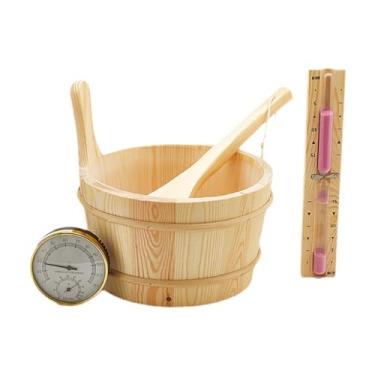 Imagem de Nishiyuenyi Balde de Sauna de Madeira E Concha Grande Capacidade Tradicional