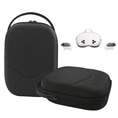 Imagem de TUCANA Hard Carrying Case Compatible for Oculus Meta Quest 3, Meta Quest 3S, Traval Case for VR Headset Controller and Official Head Strap Accessories (Black)